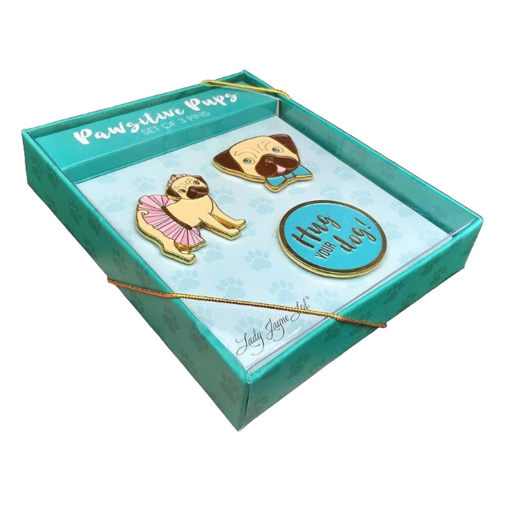 Lady Jayne Ltd Dog Lovers Set of 3 Pins  Enamel Pins New HTF!